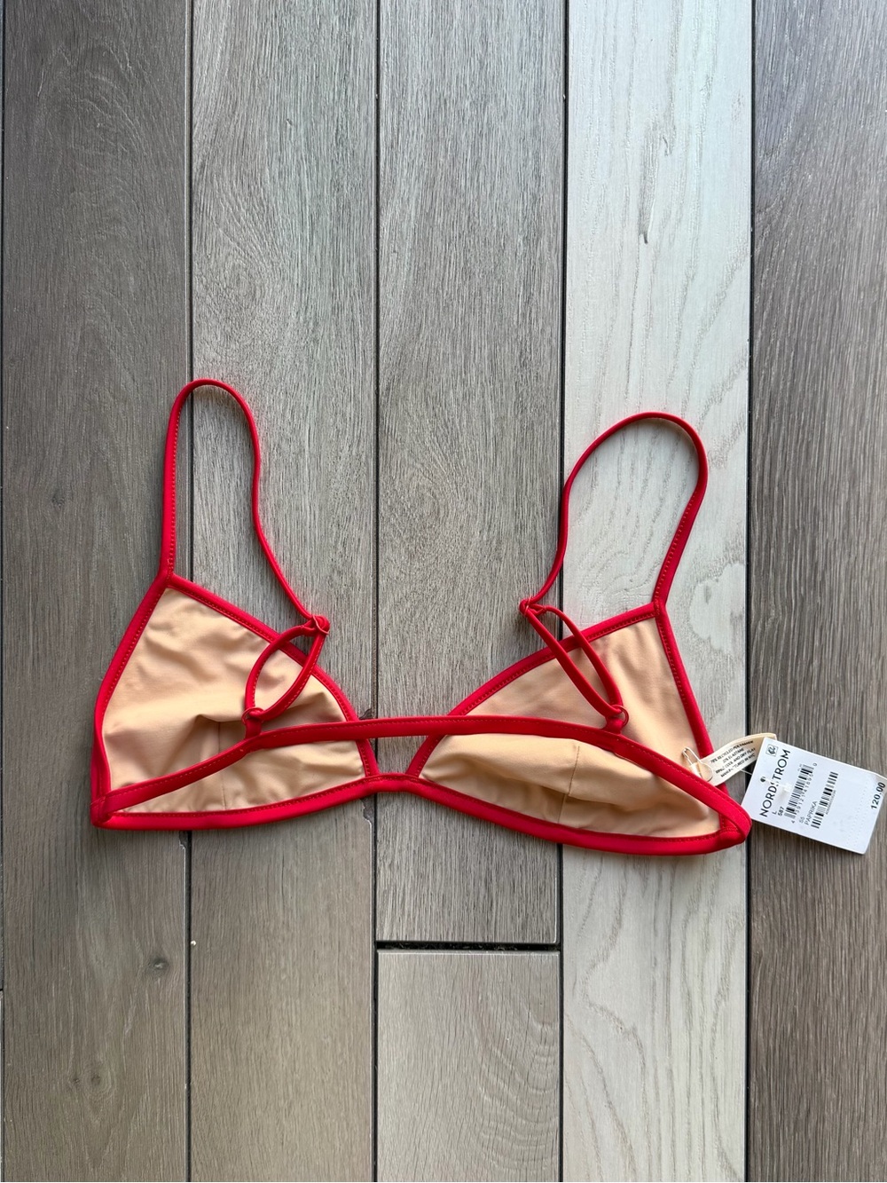 Nordstrom Burgundy Triangle Bikini Set — image 5 of 8
